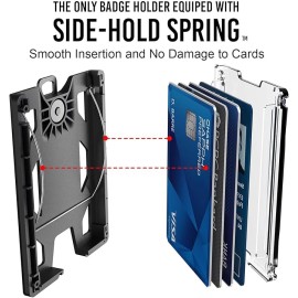 Durable Polycarbonate ID Card Holder Holds