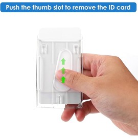 ID Card Badge Holder with Key Ring